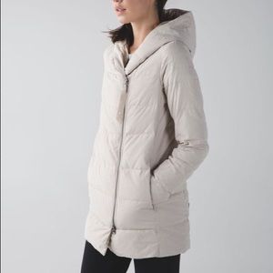 Lululemon down feather coat large